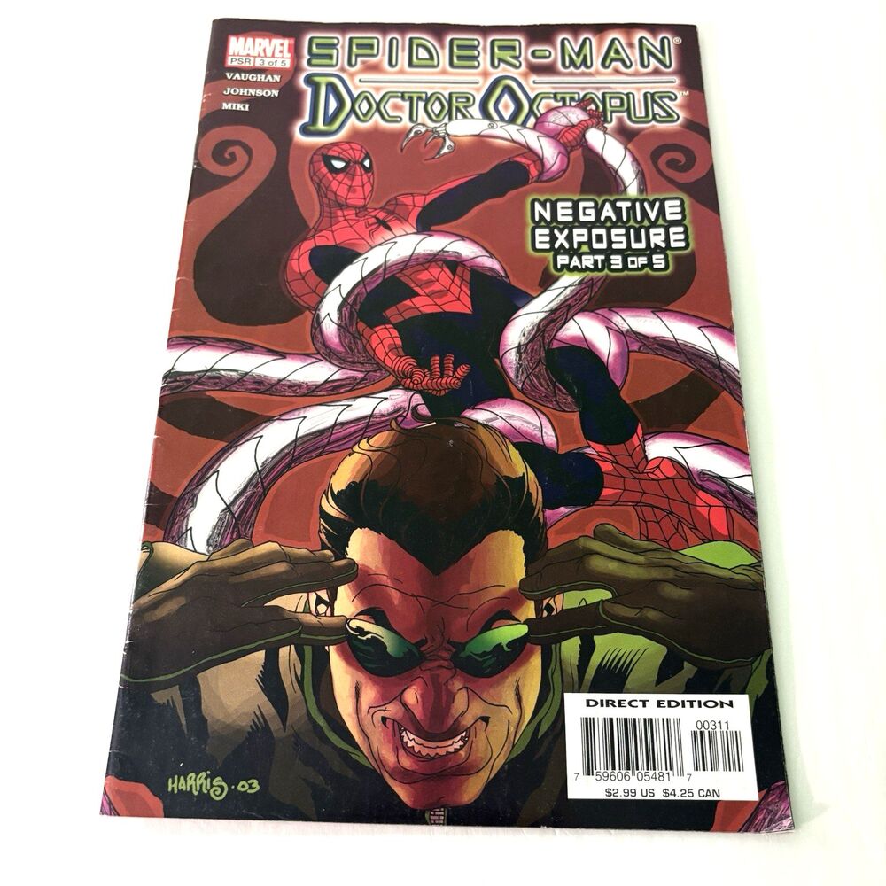 Marvel Spider Man Doctor Octopus Negative Exposure Part 3 of 5 Feb 2004 Vintage